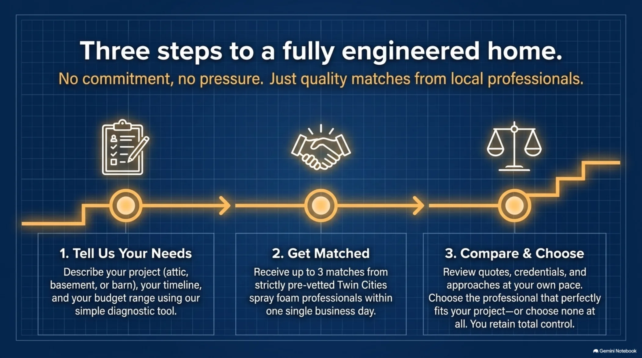 Three steps to a fully engineered home